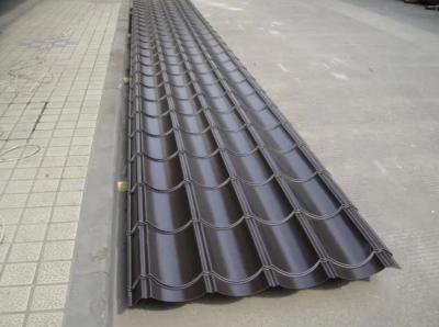中国 Gray Steel 0.4mm Galvanized Roofing Sheet Glazed Tile Type 28-207-828mm 販売のため