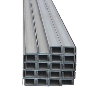 China 2 Inch 6 Inch Hot Dip Galvanized Steel C Channel 50MM Metal U Beam for sale