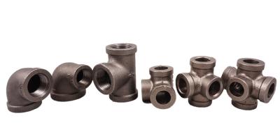 China Malleable Iron Threaded Fittings Class 150 And 300 Side Outlet Reducing Tee Iso7/1 90 for sale