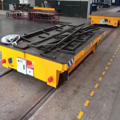 China 20T Railroad Transfer Cart , Wireless Remote Control Electric Transfer Trolley for sale