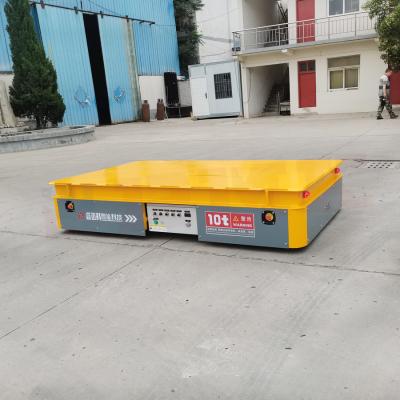China Industrial 10T Material Transfer Cart Flexible Wireless Remote Control for sale