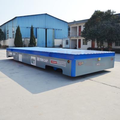 China Self Propelled Electric Warehouse Transfer Cart 35T Hydraulic Steering for sale
