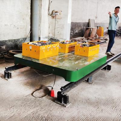 China Rail Mold Handling Coil Transfer Cart Warehouse Battery Motorized ​ for sale