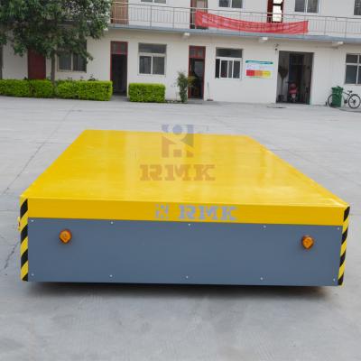 China Steerable 3 Tons Electric Flat Car , Motor Driven Automatic Transfer Cart for sale