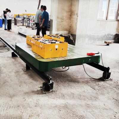 China Heavy Load 12 Ton Industrial Transfer Cart DC Motor Electric Battery for sale