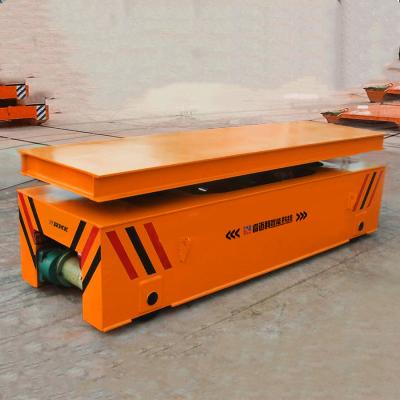 China Lifting Platform Rail Transfer Trolley Battery Wireless Remote Control Stepless Speed for sale