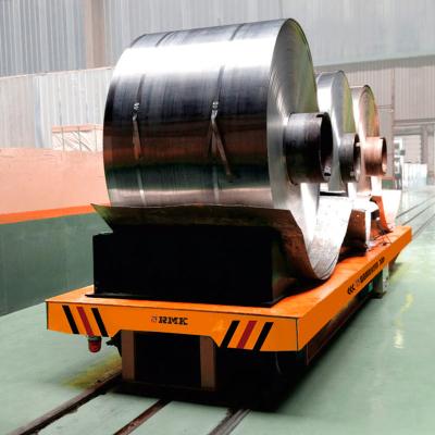 China Heavy Load Mold Transfer Car , 20 Tons Motorized Transfer Trolley Move On Railway for sale