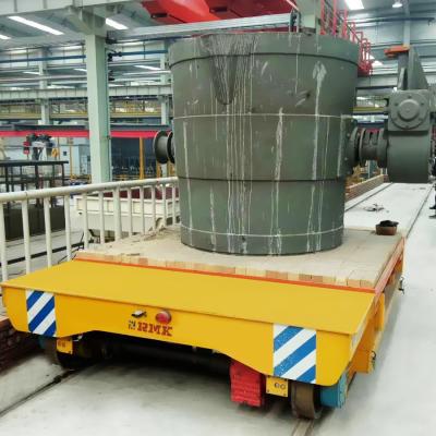 China Hete de Overdrachtkar van de Metaal Industriële Gietlepel voor Metallurgische Gieterij Op hoge temperatuur Te koop