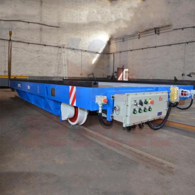 China Electric Customized 30 Tons Rail Transport Flat Trolley Apply For Painting Workshop for sale
