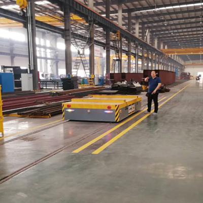 China 20 Tons Concrete Mould Rail Transfer Trolley Using In Painting Workshop ISO9001 for sale