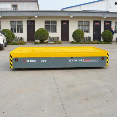 China Steel Roll Motorized 5 Tons Die Transfer Cart, DC Motor Yellow Color for sale