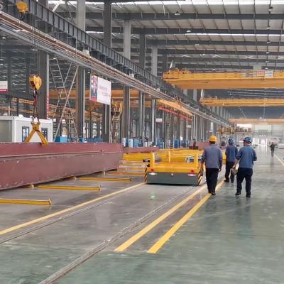 China Trole horizontal de transferência da estrada de ferro do poder do cilindro do cabo da movimentação 15 toneladas à venda