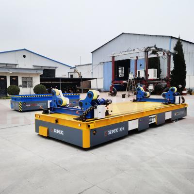 China Plataforma móvil omnidireccional 10 Ton Customized Automatic Trackless Trolley del transportador resistente en venta