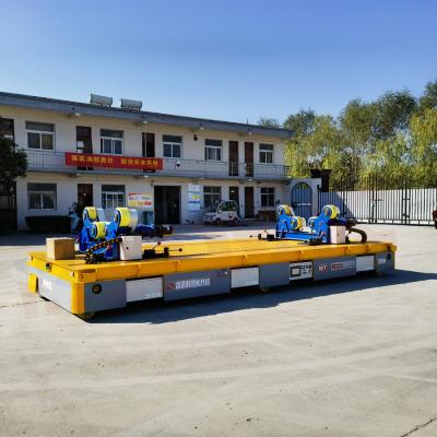 China Heavy Duty Transporter Omni-Directional Mobile Platform 10 Ton Customized Automatic Trackless Trolley for sale