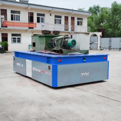 China 40T Steerable Die Transfer Cart Rubber Wheel Battery Transfer Carriage for sale