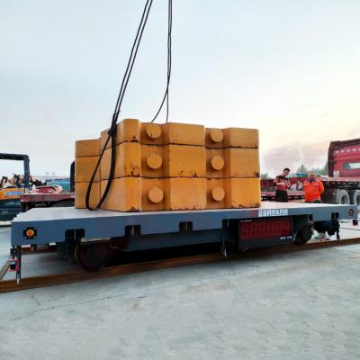 China O controlo a distância 40 toneladas de carro motorizado de transferência aplica-se para o transporte de materiais de aço à venda