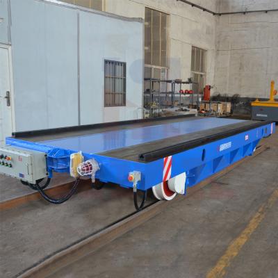 China 50 Ton Motorized Rail Guided Transfer Cart for sale