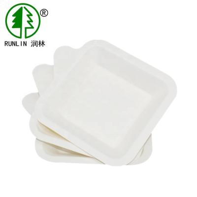 China Biodegradable bagasse pulp disposable birthday party dishes for sale