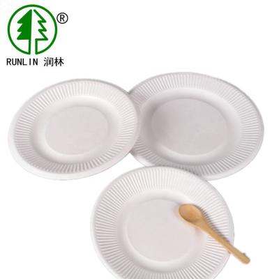 China 10in Compostable Eco Friendly Dishes Disposable Plates Made From Sugarcane for sale