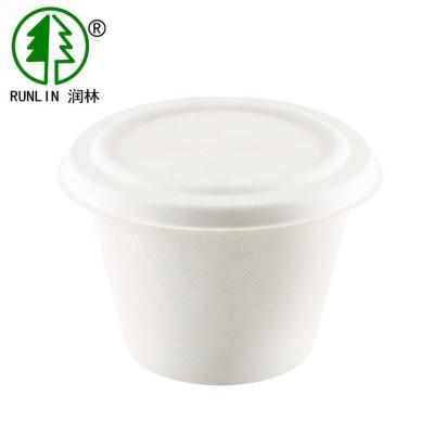 China ODM reusável amigável dos recipientes de alimento de Juice Biodegradable Coffee Cups Eco do chá da fibra de planta à venda