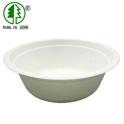 China Eco-friendly chemical free easy take bagasse paper salad bowls for sale