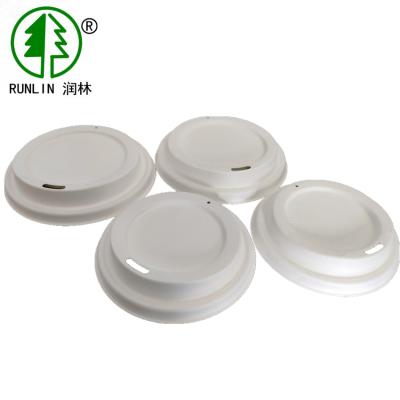 China Pulp Mould Coffee Insulated Disposable Coffee Cup FDA 12 Oz Coffee Lids Biodegradable for sale