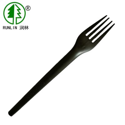China 5in Fork Hotel Biodegradable Cpla Cutlery Disposable Crockery And Cutlery For Fruit for sale