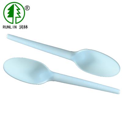 China PLA Cpla 6.5 Inch Disposable Biodegradable Spoons Compostable Spoons And Forks for sale