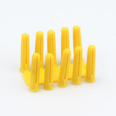 China Concrete Toggler Plastic Anchors HDPE Yellow Wall Plugs 5MM X 22MM for sale