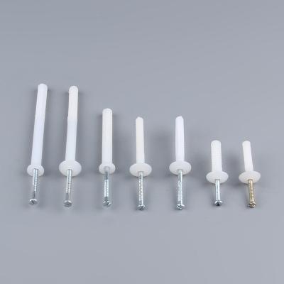China Enlaces de tornillo de plástico blanco cabeza de hongo clavos de nylon en los anclajes en venta