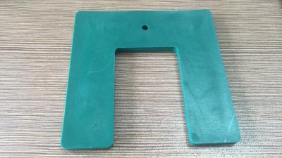 China Peças de plástico em PP em forma de U, cor azul 90 mm x 90 mm x 5 mm à venda