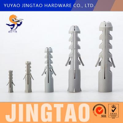 China Grey Nylon Anchor Plug PA / PP Plastic Wall Plug 6MMX30MM Size for sale