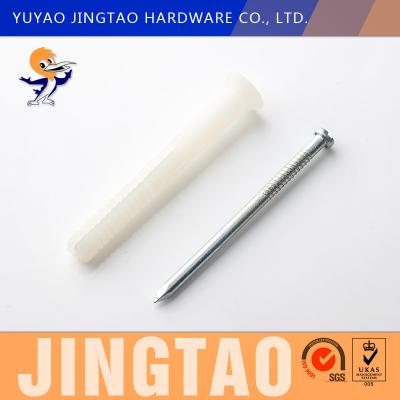 China PA Mushroom Head Drive Anchor Nylon Nail In Anchor White Color for sale
