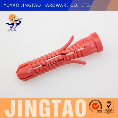 China Universal Plastic Hollow Wall Anchors Plug Economical Red Color for sale