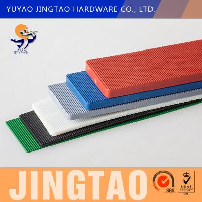 China PP Plastic Flat Packers Shims 100mm X 28mm Plastic Window Frame Packers for sale