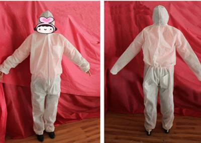 China Canadian Style White PP Spunbond Nonwoven Coverall for sale