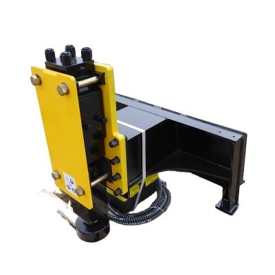 China 68 mm Fence Hydraulic Post Driver for Excavator Skid Steer Hydraulic Pile Breaker Hammer Post Driver for Skid Steer Loader for sale
