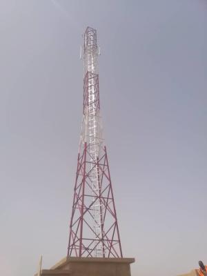 China Rdu 80m Telecommunication Mobile Tower Hot Dip Galvanized Steel for sale