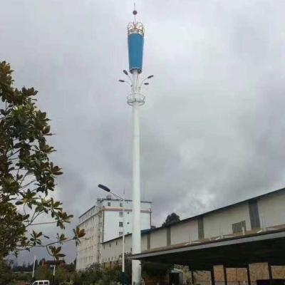 China Flange Connection Wifi 30m Monopole Steel Tower for sale