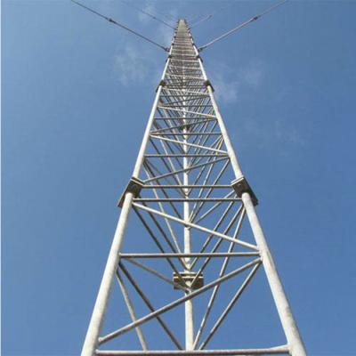 China ASTM Standard Flange Connection Guyed Wire Tower for sale