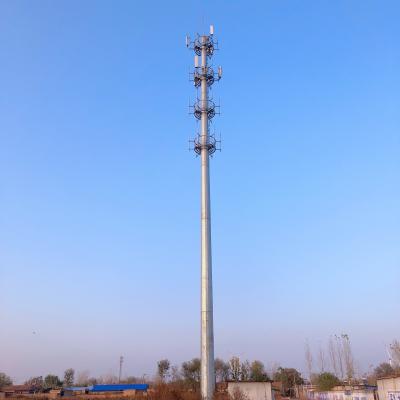 China Mobile Phone Communication 35M Steel Monopole Tower for sale