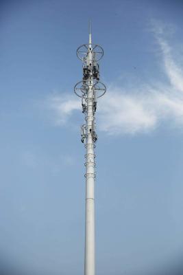 China Torre clara móvel galvanizada Monopole de MERGULHO quente de 40m à venda