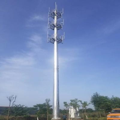 China Antenna Wifi Telecommunication 15m Monopole Steel Tower for sale