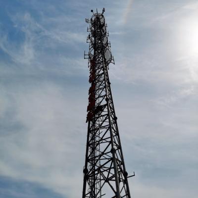 China Cell Phone Self Supporting Signal 80m Telecom Antenna Tower for sale