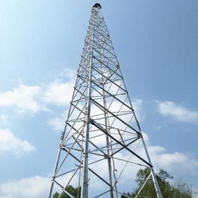 China Self Supporting 4g 80m Galvanized Steel Tower Cellular Wireless Lte Antenna Base Station for sale