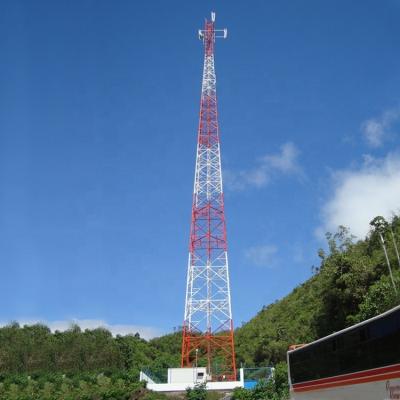 China Internet Radio Wifi Broadcasting Tv 10m Lattice Steel Towers Signal Transmission for sale