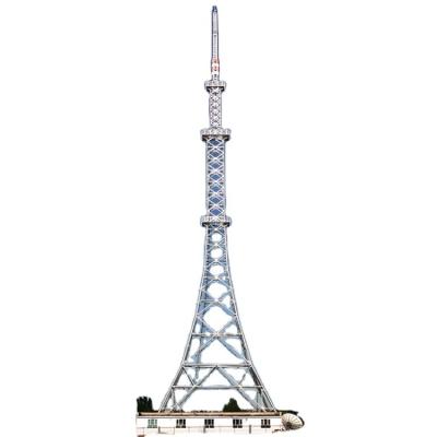 China 100m CDMA Mobile Communication Tower Hot Dip Galvanized With Brackets for sale