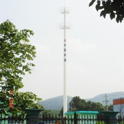 China Mobile Phone Communication Monopole Telecom Tower 35m Single Tube for sale