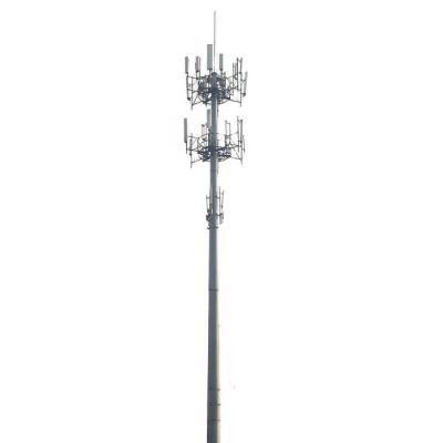 中国 粉Coated Steel Monopole Tower Broadcasting/4g/Cell Phone Signal 販売のため