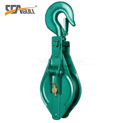 China 10 Ton hook type Single Sheave Snatch Block , lifting equipment for marine for sale